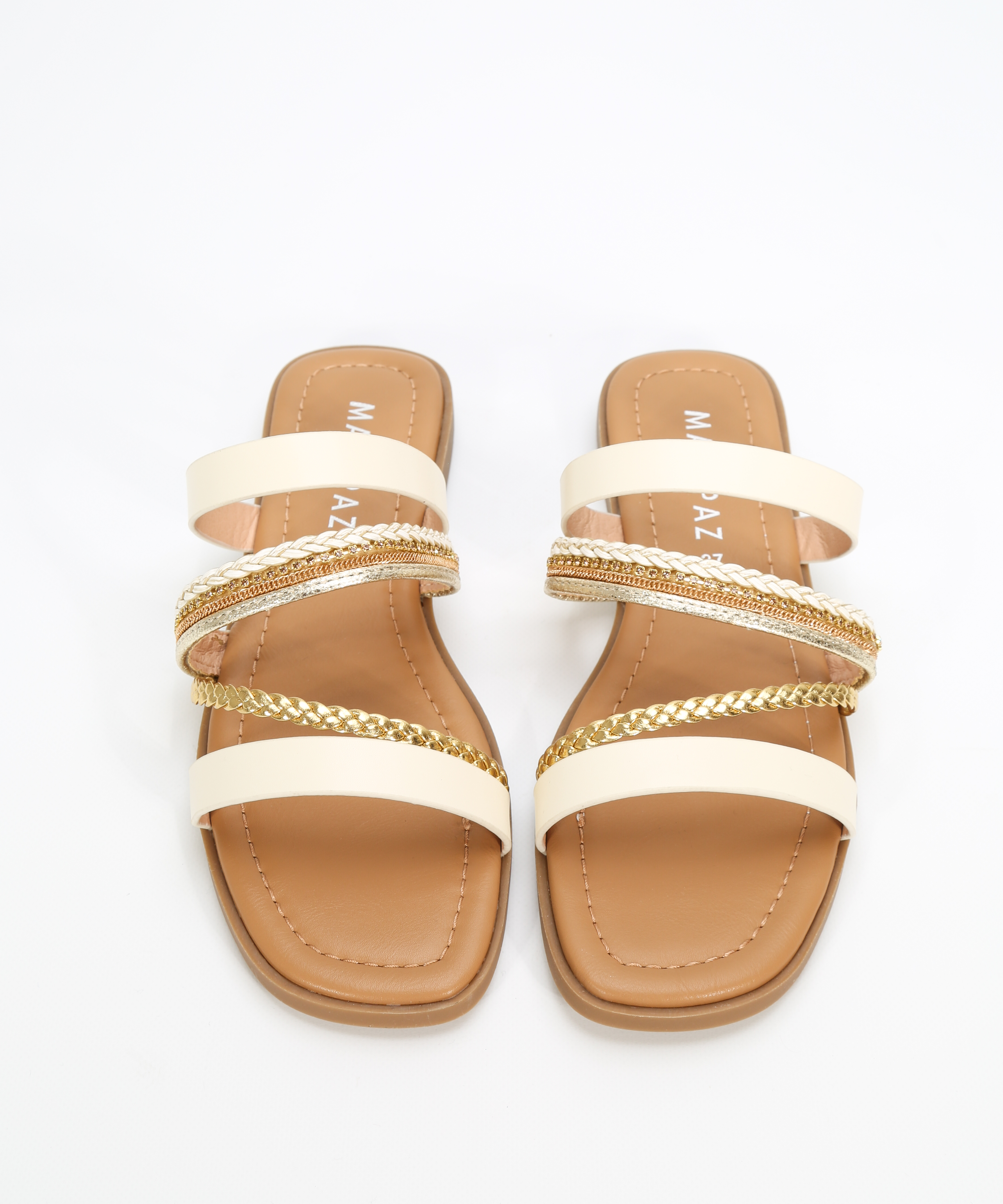 Sandalias planas tiras trenzadas image number null